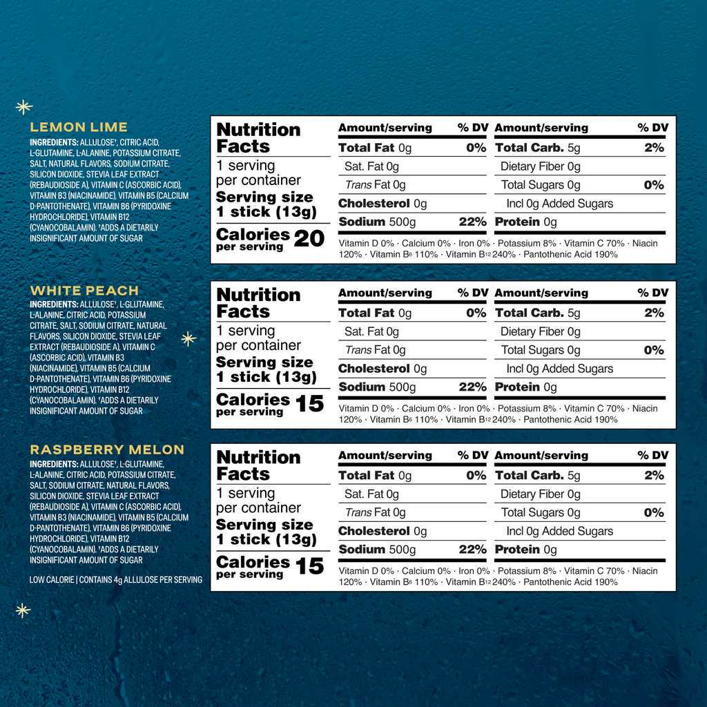 Trio Sample Pack SF - Light Flavor Hydration For Outdoor Days