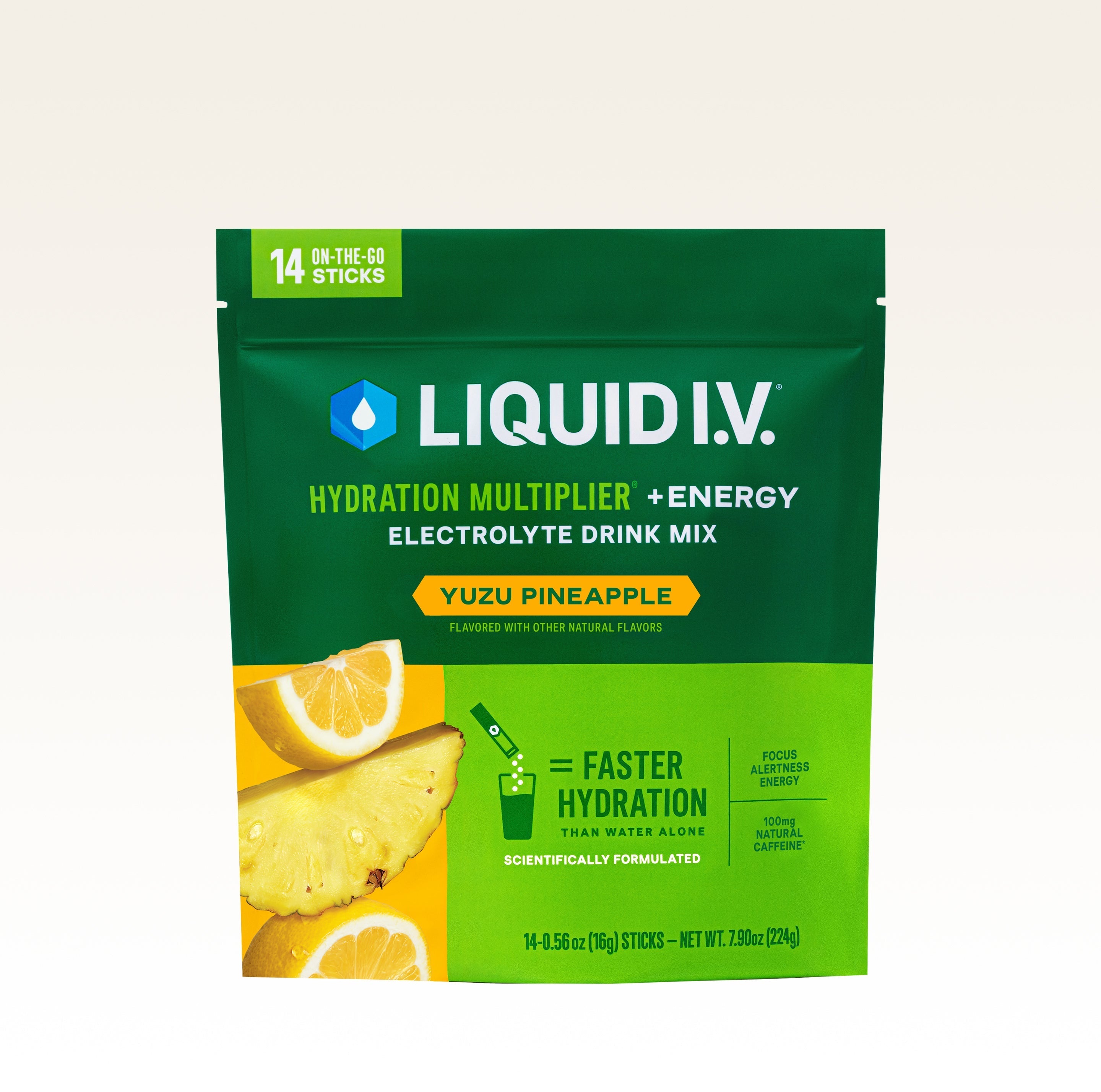 Yuzu Pineapple Hydration Multiplier® +Energy - Fresh Taste Electrolyte Drink Mix
