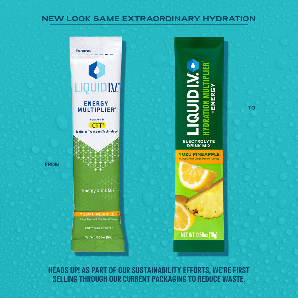 Yuzu Pineapple Hydration Multiplier® + Energy - Smooth Taste Hydration Powder