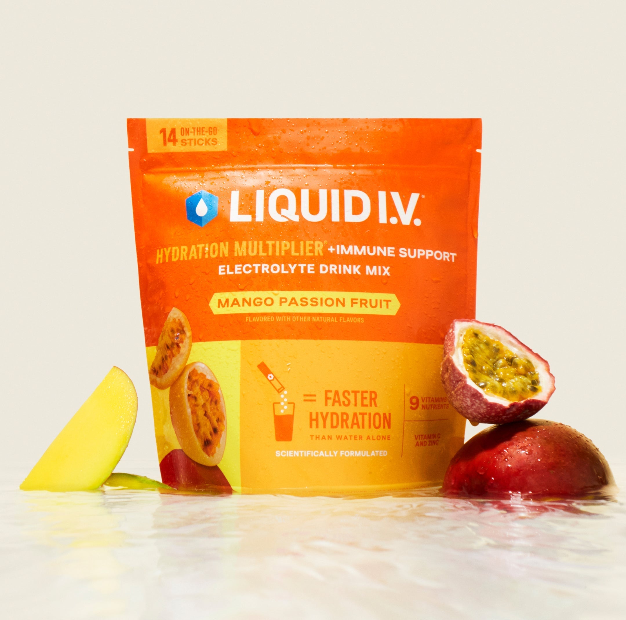 Mango Passion Fruit Hydration Multiplier® +Immune Support - Easy Electrolytes Made Easy