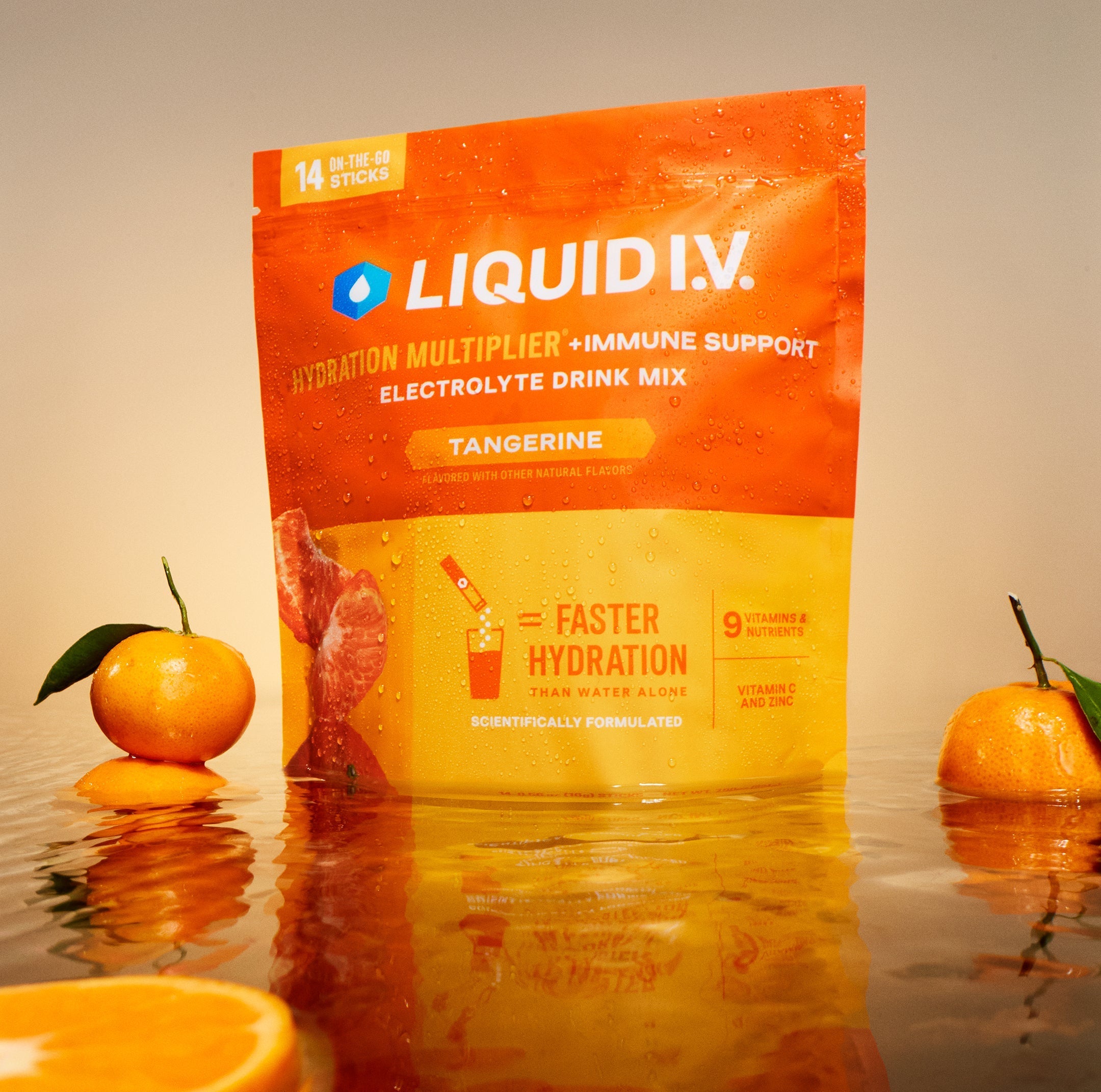 Tangerine Hydration Multiplier® + Immune Support - Everyday Hydration Drink Mix