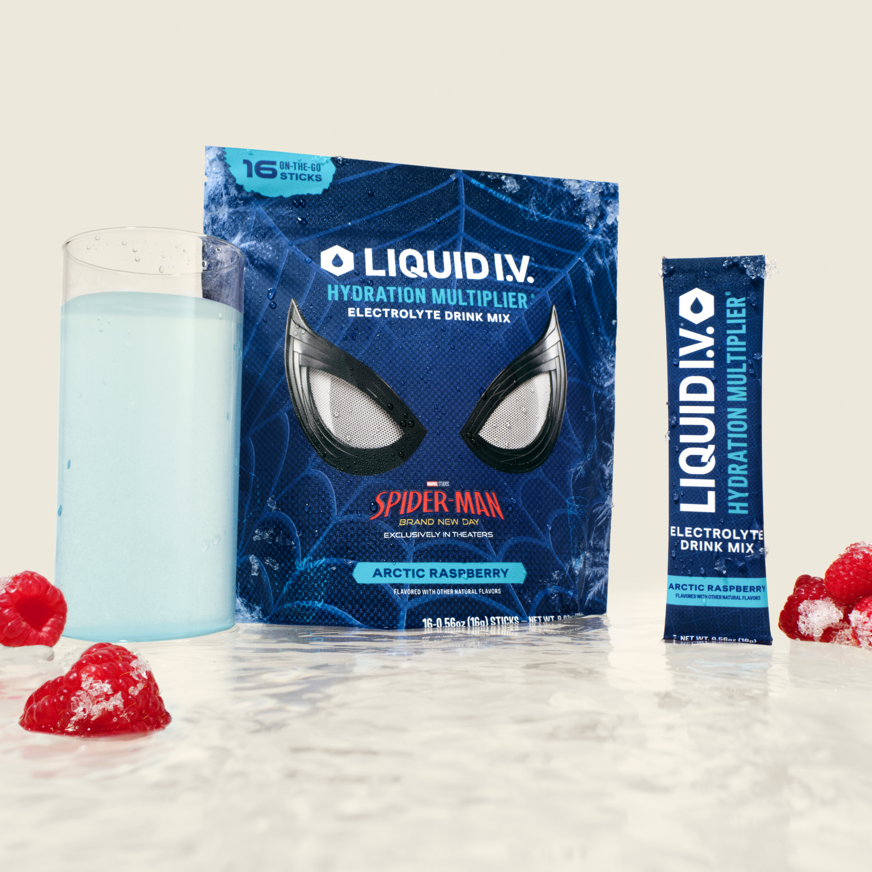 Limited Edition Spider-Man Arctic Raspberry Hydration Multiplier® - Workout Ready Hydration For Daily Life