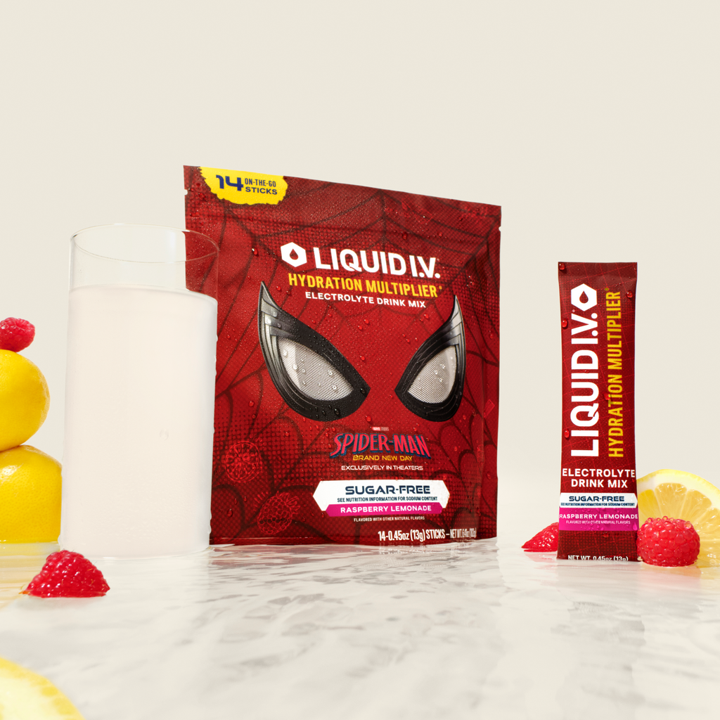 Limited Edition Spider-Man Raspberry Lemonade Hydration Multiplier® Sugar-Free - Morning Ready Electrolytes Made Easy