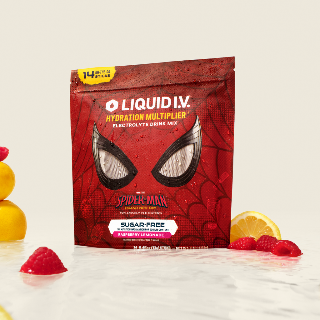 Limited Edition Spider-Man Raspberry Lemonade Hydration Multiplier® Sugar-Free - Morning Ready Electrolytes Made Easy