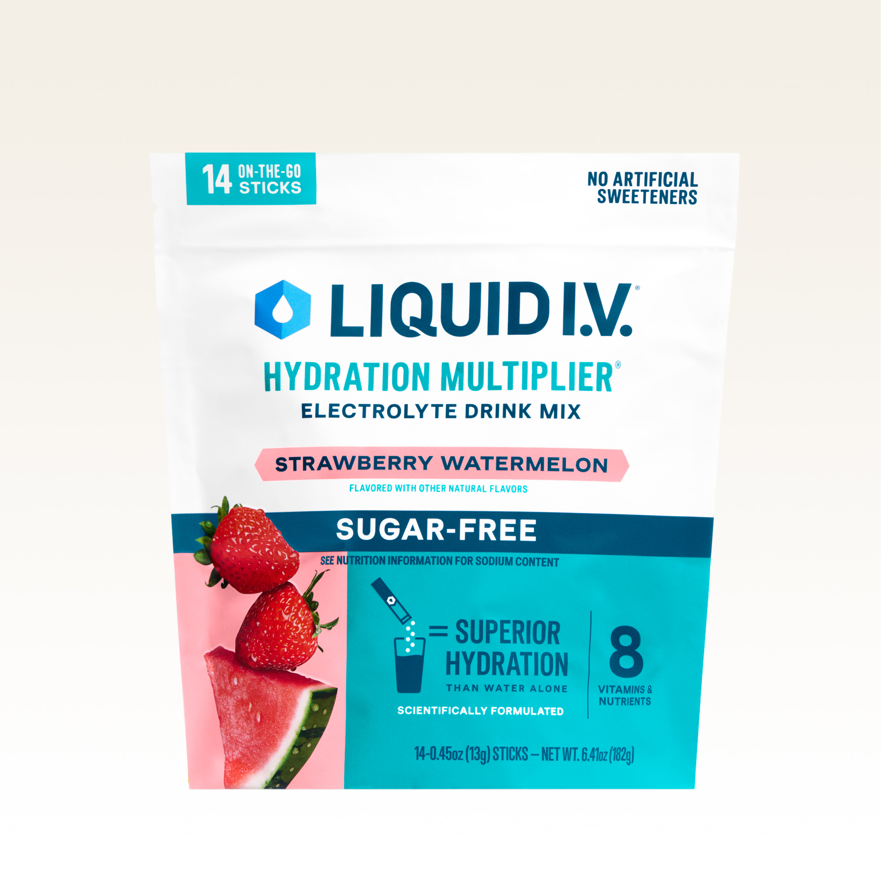 Strawberry Watermelon Hydration Multiplier® Sugar-Free - Quick Mix Hydration For Office Days