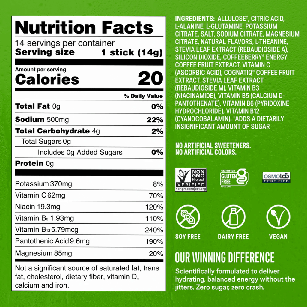Pomegranate Punch Hydration Sugar-Free Energy Multiplier® - Workout Ready Hydration With Clean Taste