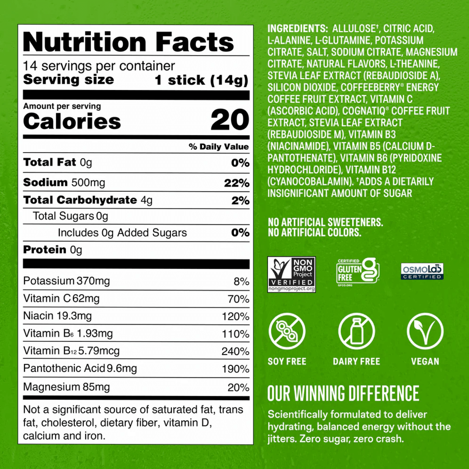 Sugar-Free Energy Fruity Bundle - On The Go Drink Mix Packets