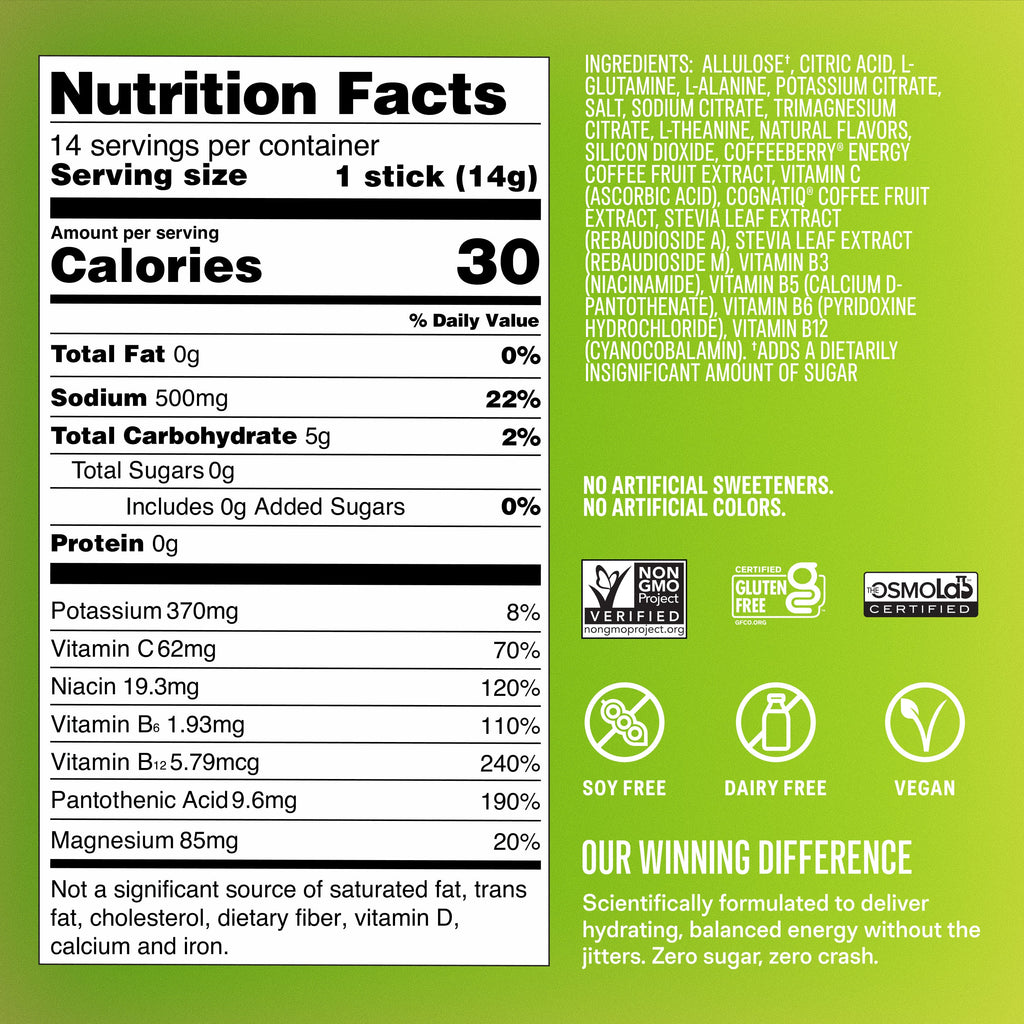 Lime Margarita Sugar-Free Energy Multiplier® - Fresh Taste Electrolyte Powder