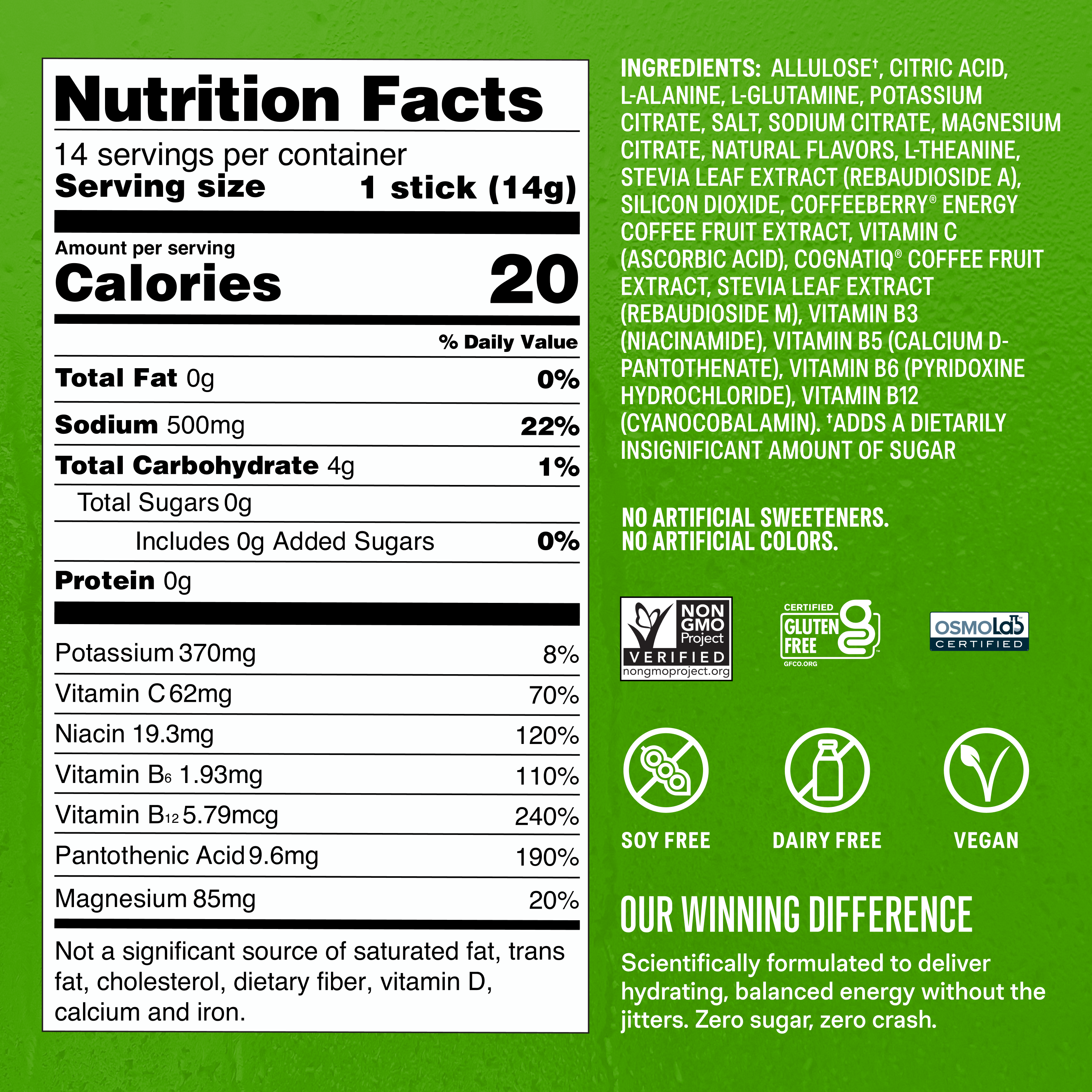 Sugar-Free Energy Fruity Bundle - On The Go Drink Mix Packets