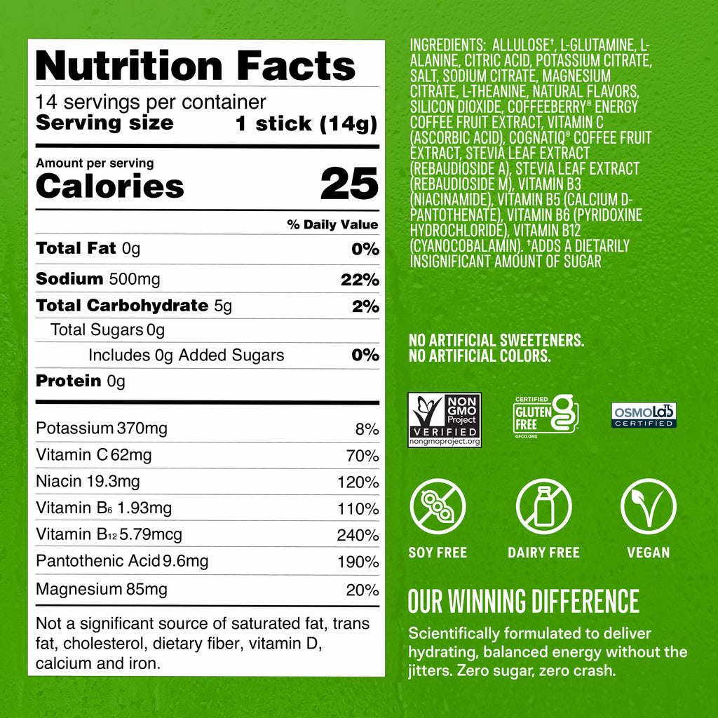 Sugar-Free Energy Fruity Bundle - On The Go Drink Mix Packets