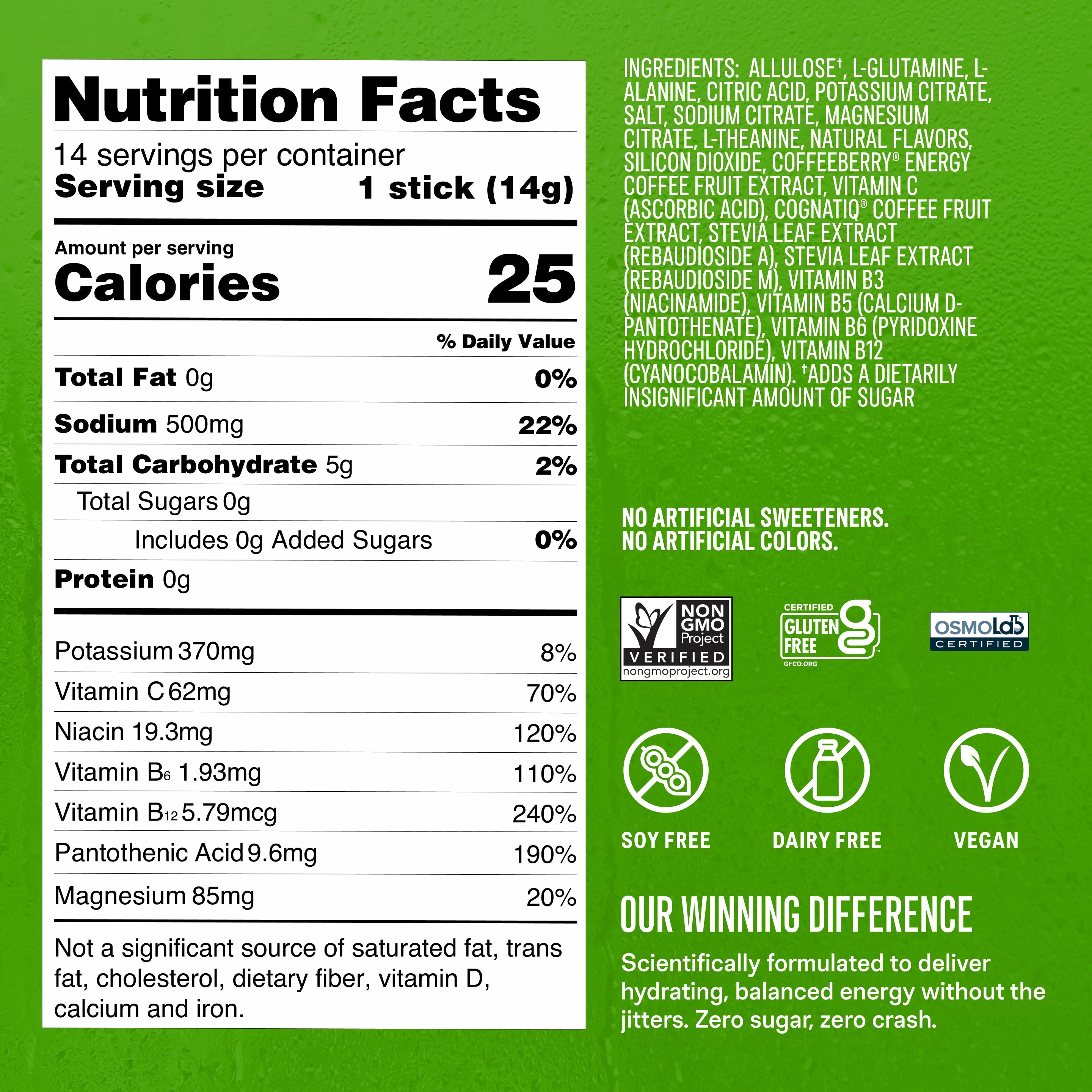 Sugar-Free Energy Fruity Bundle - On The Go Drink Mix Packets