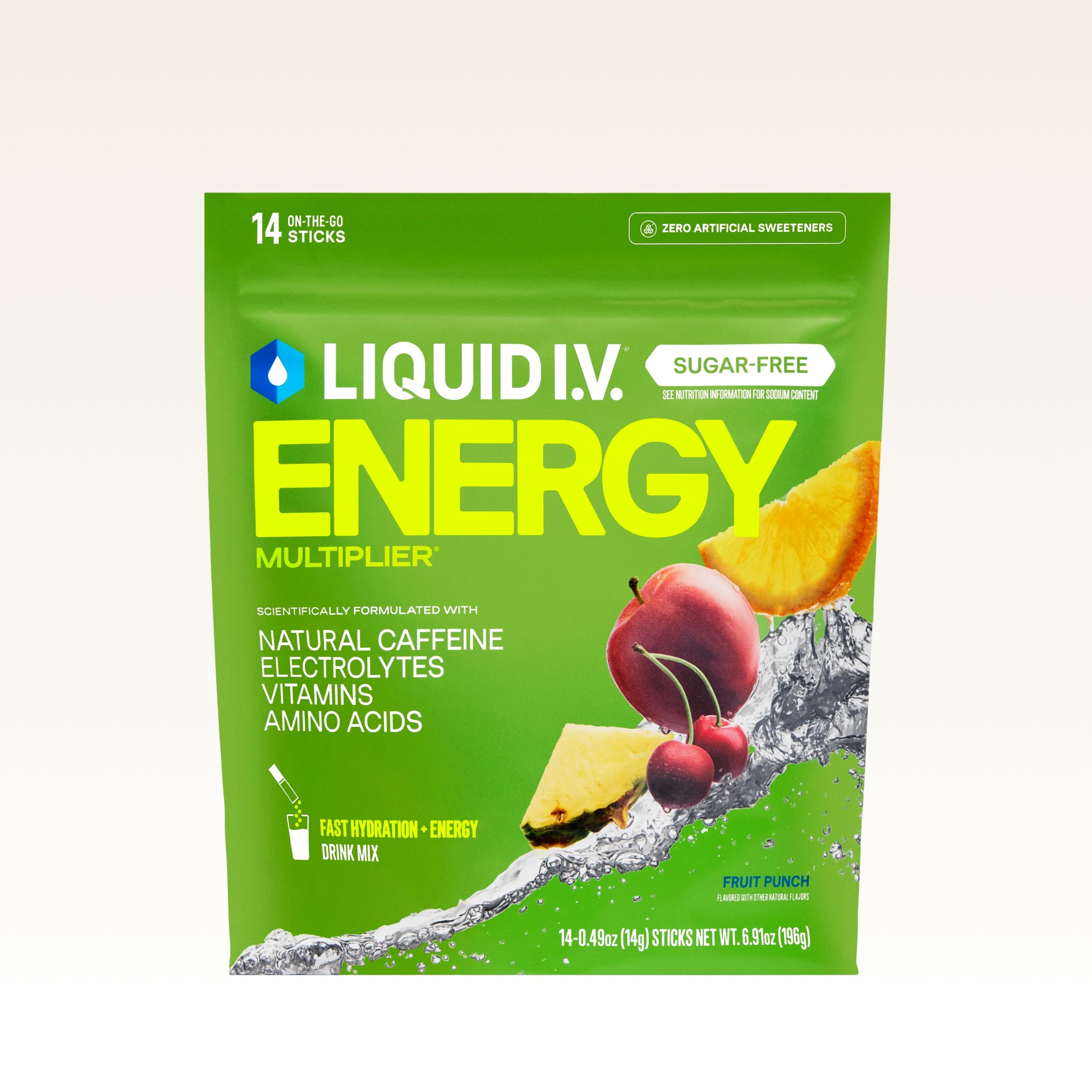 Fruit Punch Hydration Sugar-Free Energy Multiplier® - Pocket Friendly Hydration For Everyday Sips